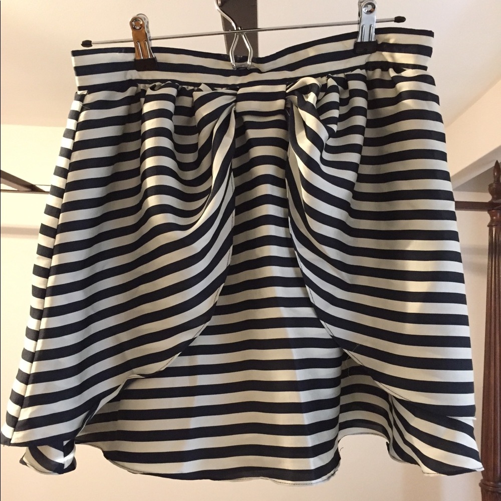 Navy striped Sailor Style Skirt